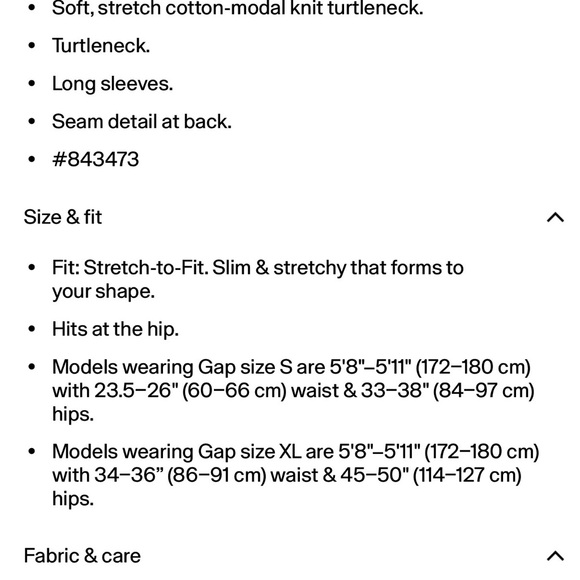 GAP Red featherweight Turtleneck small - Picture 5 of 5